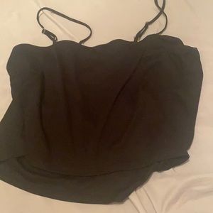 Black XL crop top